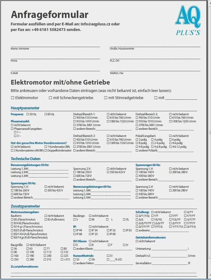 Typenschild Maschine Vorlage Best Of Elektromotor Anfrage formular Elektromotor Von Aq Pluss