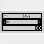 Typenschild Maschine Vorlage Neu Typenschild Auf Bogen Zur Selbstbeschriftung Günstig Bestellen