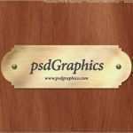 Typenschild Vorlage Download Erstaunlich Gouden Naamplaatje Psd Template