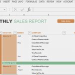 Umsatz Und Rentabilitätsvorschau Vorlage Erstaunlich Monatlicher Umsatz Und Prognosebericht Vorlage Für Excel