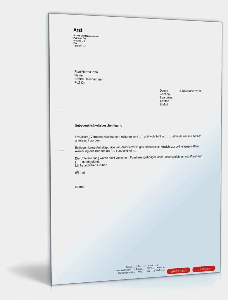 Unbedenklichkeitsbescheinigung Studium Vorlage Süß Unbedenklichkeitsbescheinigung Berufsausübung Muster