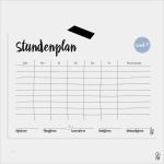 Uni Stundenplan Vorlage Pdf Erstaunlich Stundenplan Printable A4 Pdf Wochenplaner