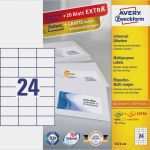 Universal Etiketten 70 X 37 Mm Vorlage Großartig Universaletiketten 70 X 37 Mm Weiss Avery Zweckform
