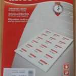 Universal Etiketten 70x36 Vorlage Elegant Kores Universal Etiketten 70x36 Mm Absender Adressen