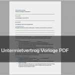 Untermietvertrag Vorlage Kostenlos Pdf Angenehm Untermietvertrag Muster Vorlage Pdf Download – Giga