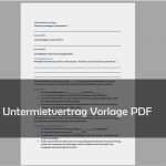 Untermietvertrag Vorlage Kurz Elegant Untermietvertrag Muster Vorlage Pdf Download – Giga