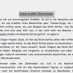 Unterrichtsentwurf Vorlage Grundschule Erstaunlich Gleichnisse – Material
