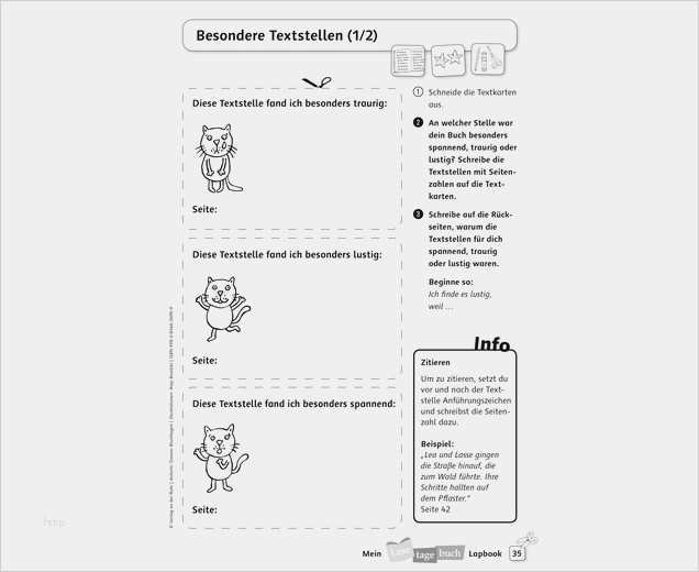 Unterrichtsvorbereitung Vorlage Wunderbar Mein Lesetagebuch Lapbook Betzold