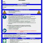 Unterweisung Fremdfirmen Vorlage Word Neu Betriebsanweisung Laminiergerät sofort Download