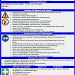Unterweisung Gefahrstoffe Vorlage Luxus Großartig Betriebsanweisungen Vorlage Zeitgenössisch