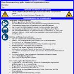 Unterweisung Ladungssicherung Vorlage Erstaunlich Großzügig Betriebsanweisungen Vorlage Ideen