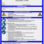 Unterweisung Ladungssicherung Vorlage Wunderbar Betriebsanweisung Transportgerät Corlette