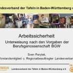 Unterweisung Nach Bgv A1 Vorlage Großartig Landesverband Der Tafeln In Baden Württemberg E V Ppt