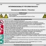 Unterweisung Persönliche Schutzausrüstung Vorlage Erstaunlich Unterweisung Brandschutz Prävention Vorlage Zum Download