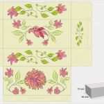 Urheberrecht Fotos Vorlage Inspiration Stilisierte Vorlage Für Schachtel Mit Blumen — Stockvektor