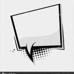 Urheberrecht Vorlage Text Schönste Leere Vorlage Ic Quadratische Sprechblase — Stockvektor