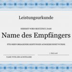 Urkunde Vorlage Download Genial Urkunde Für Hervorragende Leistungen Blau Fice Templates
