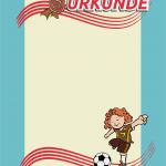 Urkunde Vorlage Download Süß Urkunde Mädchen Fußballturnier Vorlagen Und Muster En