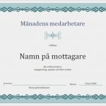 Urkunde Vorlage Powerpoint Beste Diplom Månadens Anställd Blå Kedjedesign Fice Templates