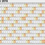 Urlaubskalender Excel Vorlage Fabelhaft Kalender 2016 Zum Ausdrucken Als Pdf 16 Vorlagen
