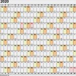 Urlaubskalender Vorlage Angenehm Kalender 2020 Zum Ausdrucken Als Pdf 16 Vorlagen Kostenlos