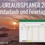 Urlaubsplaner Excel Vorlage Schön Kostenloser Excel Urlaubsplaner 2018 Mit Resturlaub Und