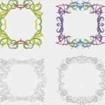 Vektor Vorlagen Kostenlos Inspiration "vier Eleganten Rahmen Vorlagen" Vektorgrafik