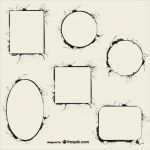 Vektor Vorlagen Kostenlos Süß Tinte Kalligraphie Vektor Rahmen