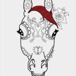 Vektorgrafik Vorlagen Cool Handgezeichnet Stilisierte Pferd Vektorgrafik Vorlagen T