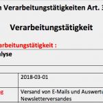Verarbeitungsverzeichnis Vorlage Wunderbar Dsgvo Verzeichnis Der Verarbeitungstätigkeiten Und Wie