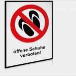 Verbotsschild Vorlage Angenehm Verbotsschild Hoch Alu Offene Schuhe Verboten
