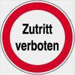 Verbotsschild Vorlage Einzigartig Verbotsschild Betriebskennzeichnung Zutritt Verboten