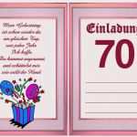 Verfahrensanweisung Vorlage Word Kostenlos Best Of Einladung Zum 70 Geburtstag Vorlage Kostenlos
