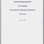 Verfahrensdokumentation Muster Vorlage Hübsch Muster Verfahrensdokumentation Für Kleinstunternehmen Typ