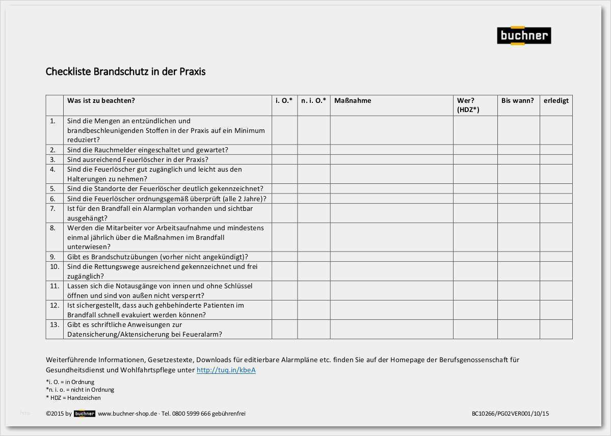 Verfahrensverzeichnis Dsgvo Vorlage Kostenlos Erstaunlich Checkliste Brandschutz In Der Praxis Praxisbedarf Shop
