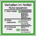Verhalten Bei Unfällen Vorlage Genial Aushang Nachleuchtend Verhalten Im Notfall