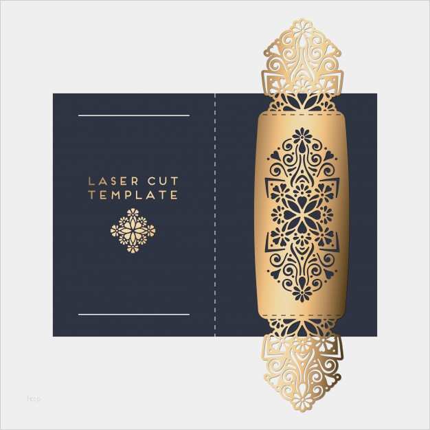 Verkaufsflyer Vorlagen Luxus Vektor Hochzeit Karte Laser Schnitt Vorlage Vintage
