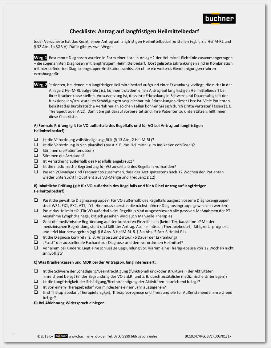 Verlustmeldung Hörgerät Krankenkasse Vorlage Cool Checkliste Antrag Auf Langfristigen Heilmittelbedarf
