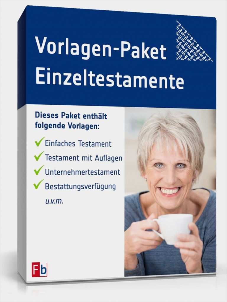 Vermögensverzeichnis Vorlage Inspiration Vorlagen Paket Einzeltestamente • De Testament Download