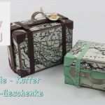 Verpackung Vorlage Bewundernswert Nostalgischer Reisekoffer Als Verpackung Mit Stampin Up