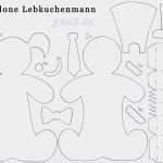 Verpackung Vorlage Süß Lebkuchenmann Aus Papier Als Weihnachtliche Verpackung Basteln