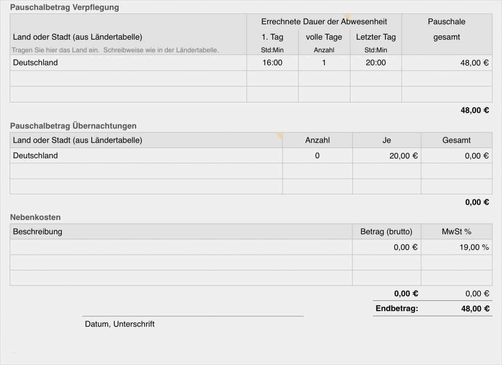 Verpflegungsmehraufwand Vorlage Wunderbar Numbers Vorlage Reisekostenabrechnung