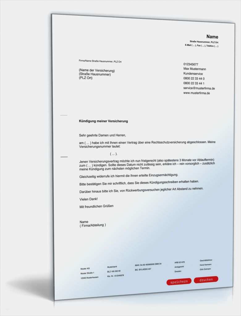 Versicherung Kündigen Geld Zurück Vorlage Schön Kündigung Rechtsschutzversicherung Fristgemäß