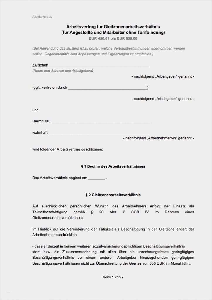 Vertrag Kündigung Vorlage Word Erstaunlich Arbeitsverträge Muster Vorlagen Kostenlos Als Pdf & Word