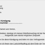 Vertragskündigung Vorlage Vodafone Wunderbar Ein Kündigungsschreiben Für Einen Vodafone Vertrag Die