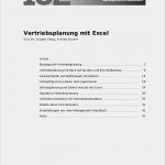 Vertriebsplanung Vorlage Genial Vertriebsplanung Mit Excel – Kapitel 182 – Business Wissen