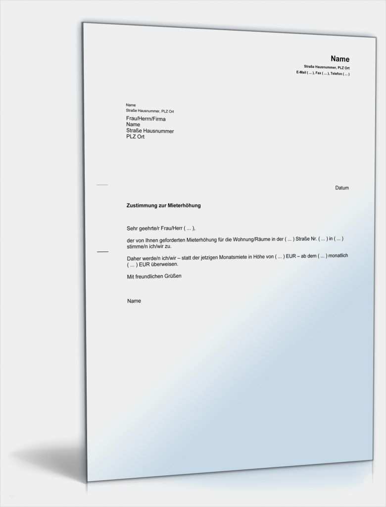 Verzeichnis Von Verarbeitungstätigkeiten Vorlage Word Cool Zustimmung Zur Mieterhöhung Rechtssicheres Muster Zum