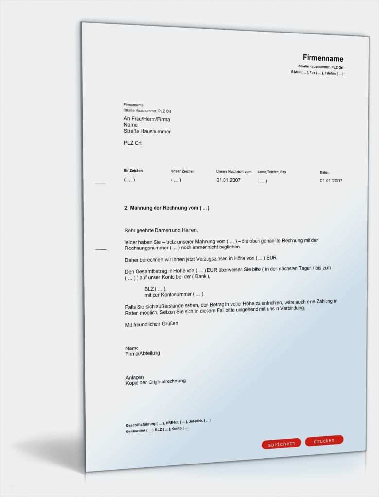 Verzugszinsen Excel Vorlage Bewundernswert 2 Mahnung Mit Berechnung Verzugszinsen Muster Vorlage