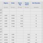 Verzugszinsen Excel Vorlage Hübsch 13 Vorlage Zeiterfassung 2017