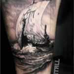 Viking Tattoo Vorlagen Bewundernswert Collection Of 25 Viking Warrior Raven Flowers Leg Sleeve